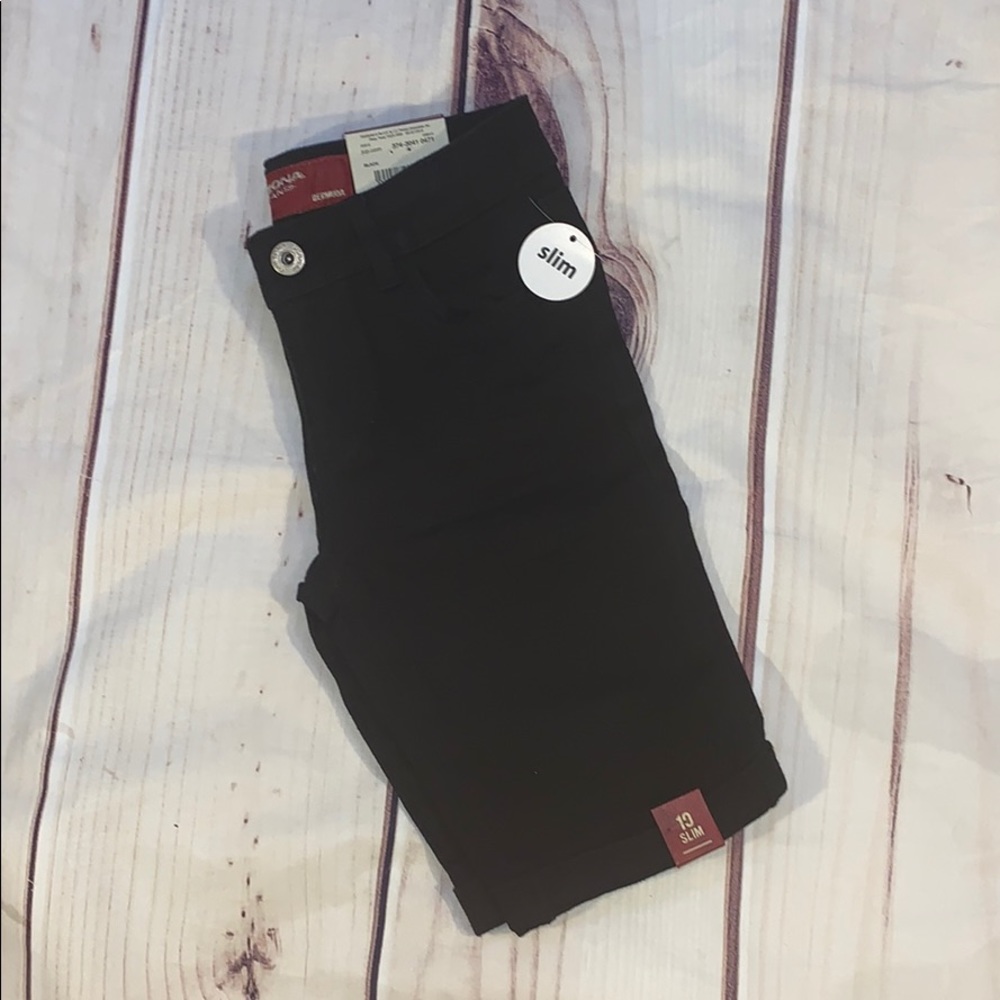 Black Bermuda shorts